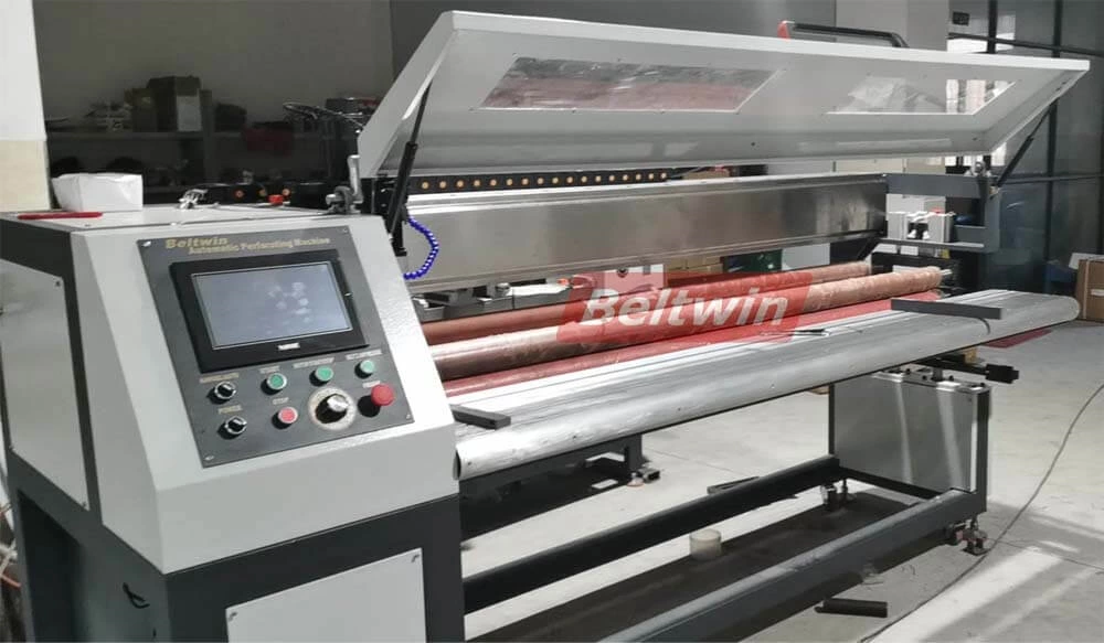 Máquina de perfuração de correia transportadora de 2000 mm de largura para correia de borracha PU PVC