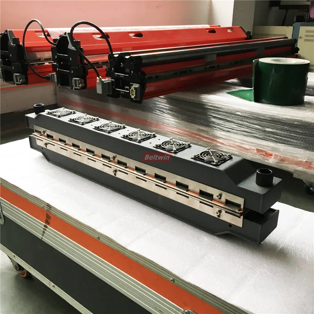 Prensa de empalme de cinto refrigerado a ar 600x50mm - perfeito para cintos de temporização.