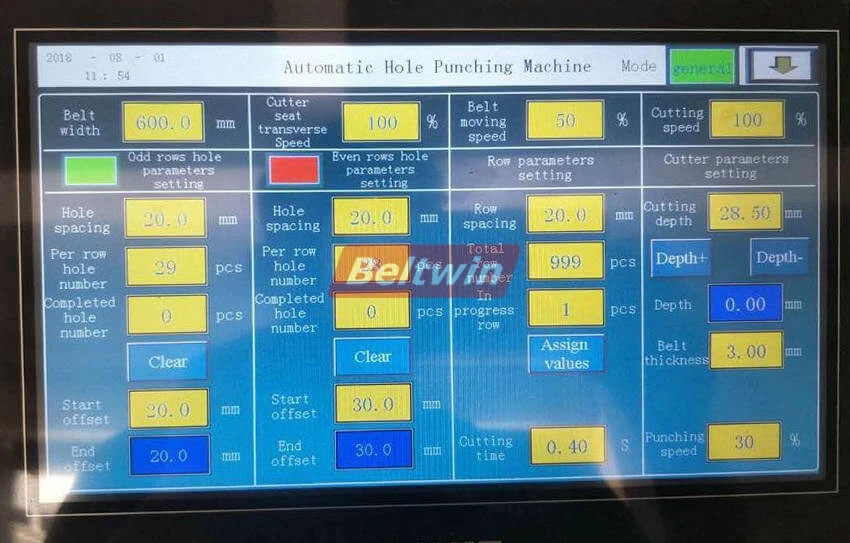 Máquina de perfuração de furos de máquina de perfuração de esteira transportadora de borracha PU PVC TD-1000