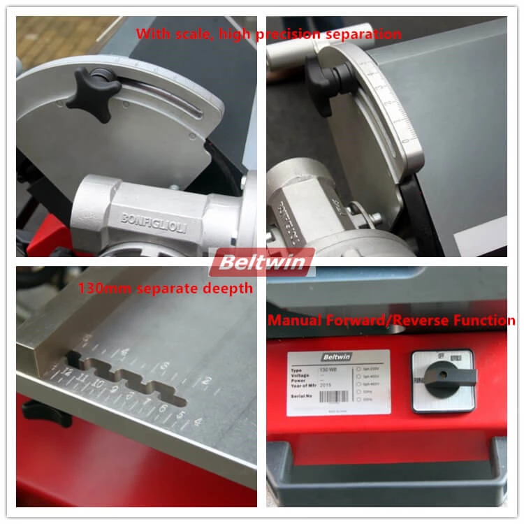 Novo separador de dobras de correia de PU PVC SC130