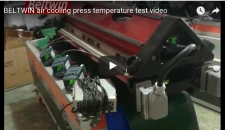 Teste de temperatura da prensa de resfriamento de ar