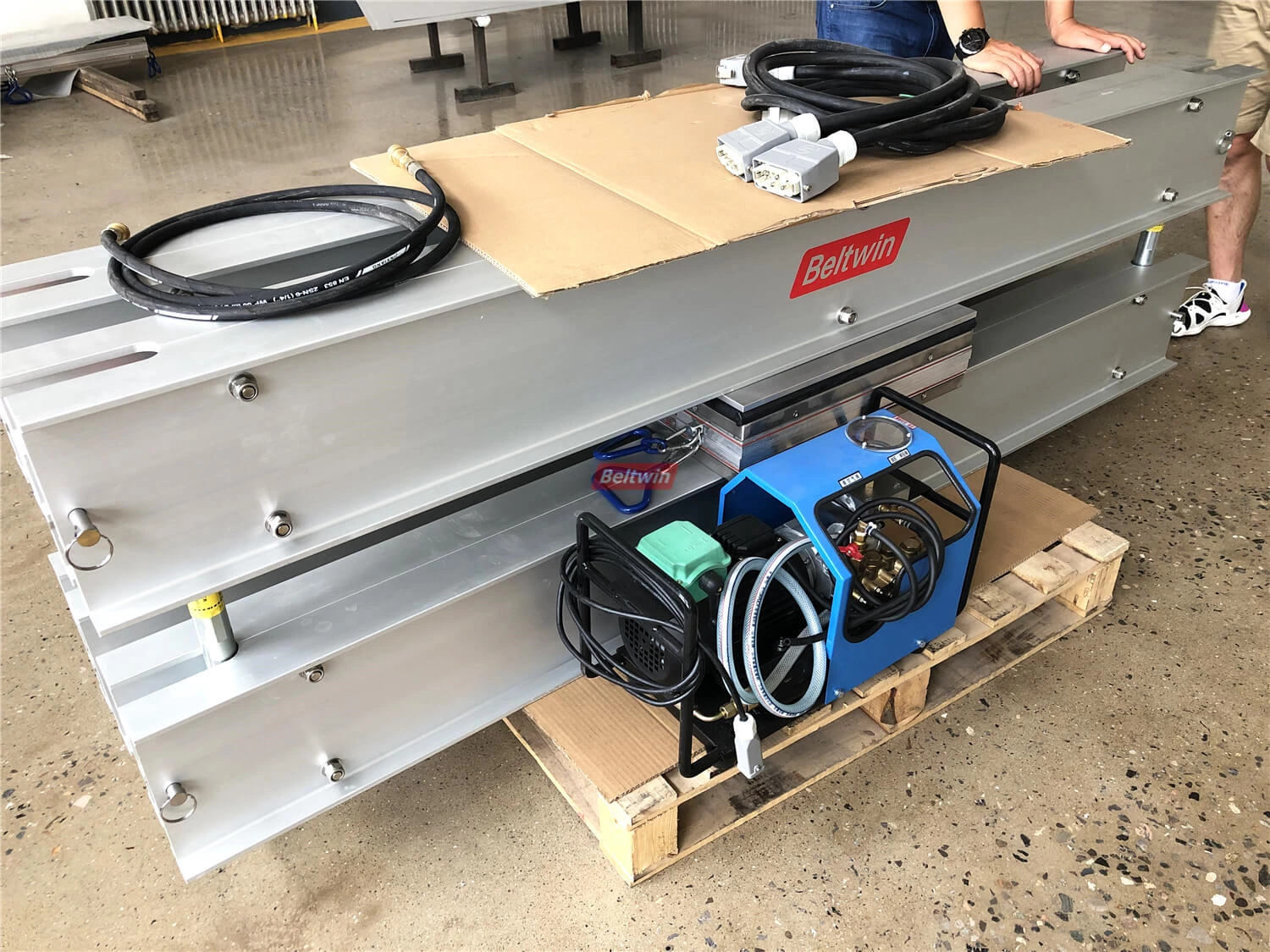 Vulcanizador de reparo de correia de borracha Beltwin para correia de 1600 mm