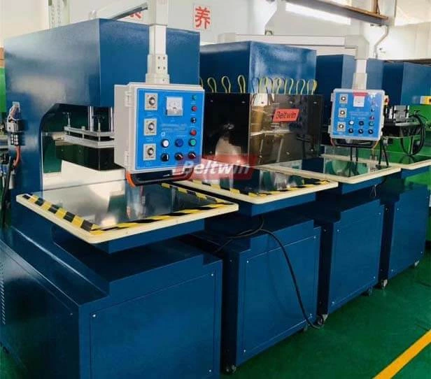 Máquina de soldar correia de alta frequência QA-1000 para guia em V/presilha/parede lateral de correia