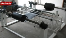 Máquina de corte de correia de borracha de 2000 mm com enrolador e rebobinador