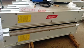 Vulcanizador seccional para correia de 1200 mm de largura, entrega para a Argentina