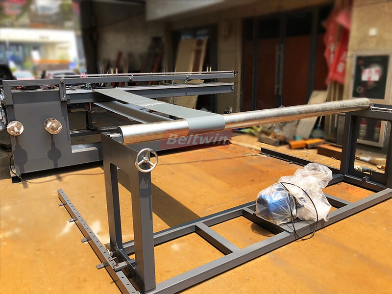 Máquina de guia de cinto 3000mm teste e entrega para a Holanda