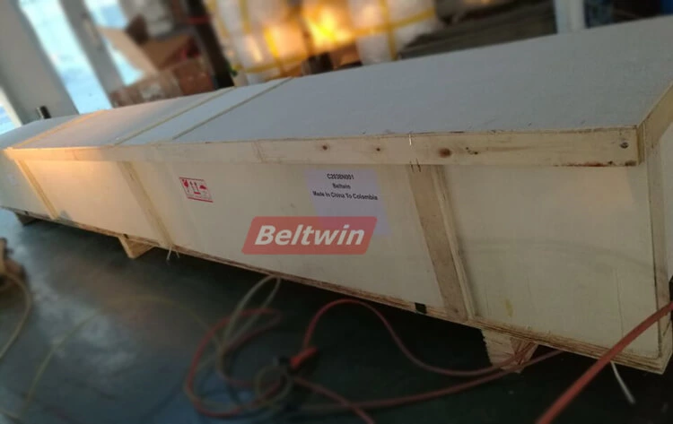 Beltwin 3400x150mm Water Cooling Press Entrega para a Colômbia, Comprimento Efetivo: 3200mm