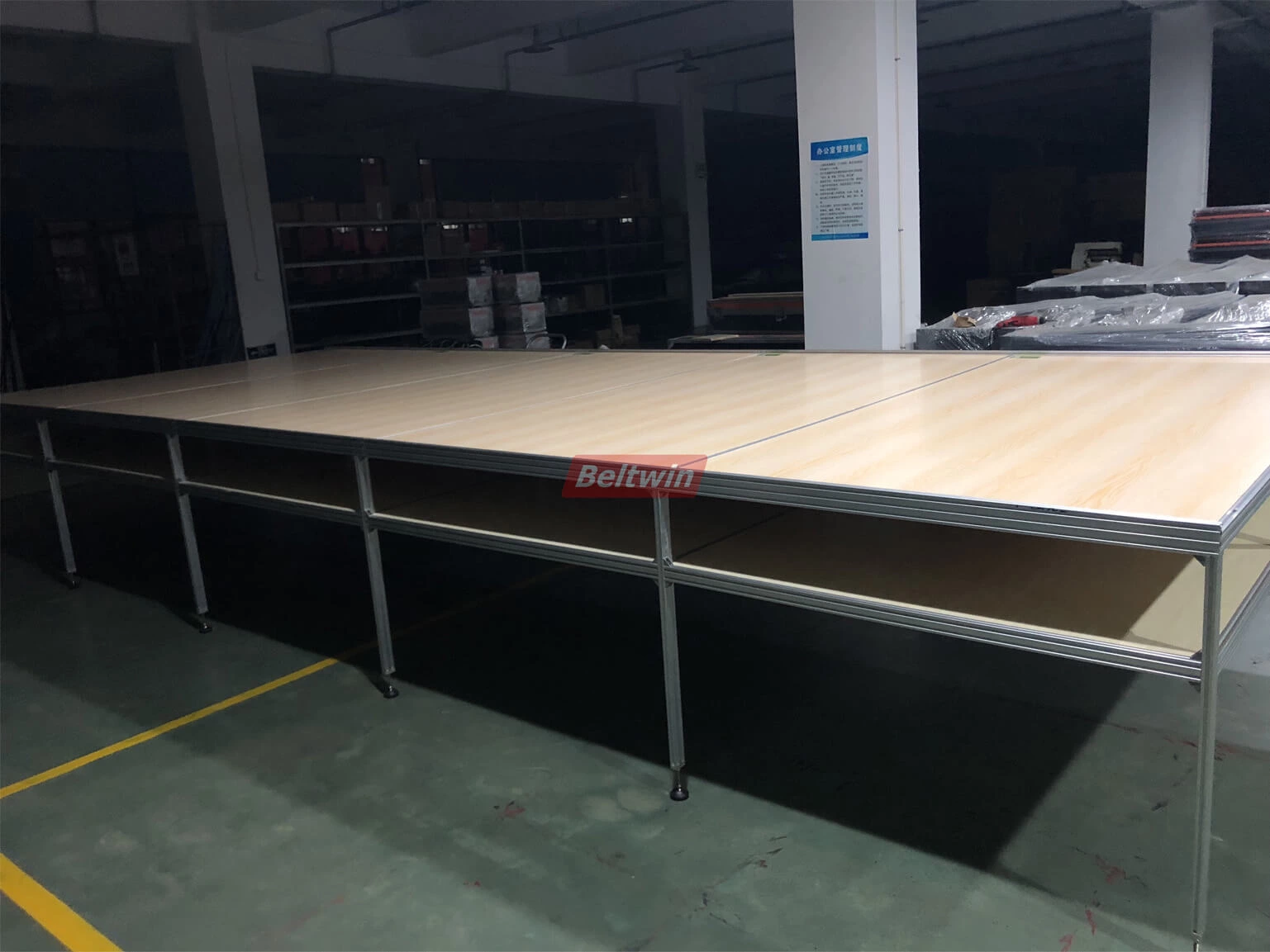Beltwin bancada de correia transportadora de 2,5 metros de largura, pode personalizar.