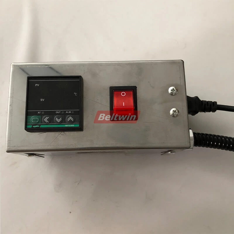 Prensa de junta a quente de ferro de solda de correia de teflon portátil PTFE