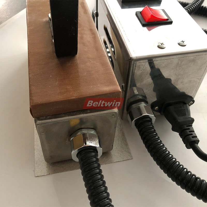 Prensa de junta a quente de ferro de solda de correia de teflon portátil PTFE