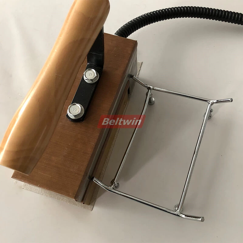 Prensa de junta a quente de ferro de solda de correia de teflon portátil PTFE