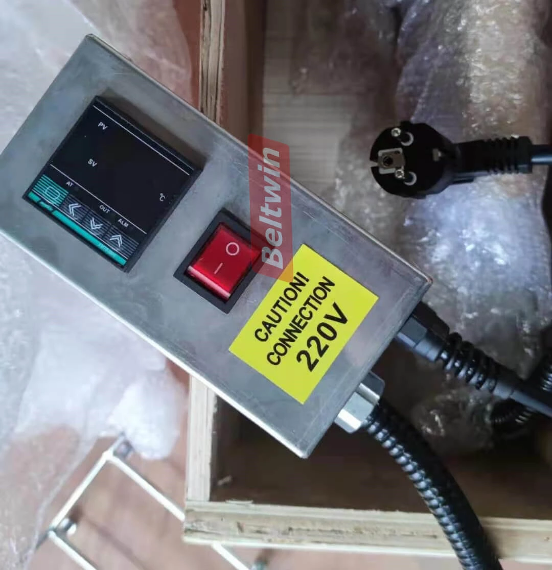 Prensa de junta a quente de ferro de solda de correia de teflon portátil PTFE