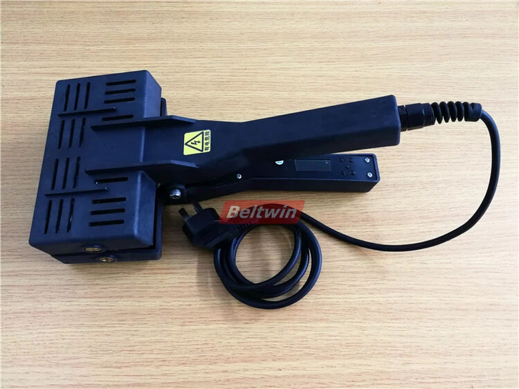 Prensa de braçadeira de aquecimento para correia tangencial de emenda de metal, correia de máquina, correia de transporte e processo