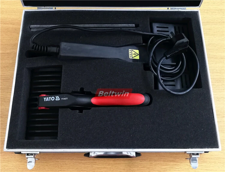 Prensa de braçadeira de aquecimento para correia tangencial de emenda de metal, correia de máquina, correia de transporte e processo