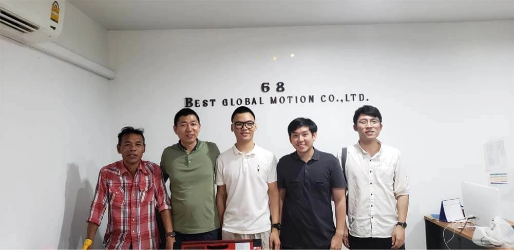 Boa viagem para visitar os clientes da Tailândia 2019