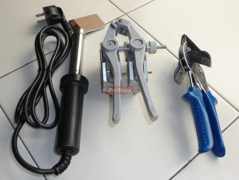 Kit de emenda de ferramenta de soldagem de correia V redonda PU