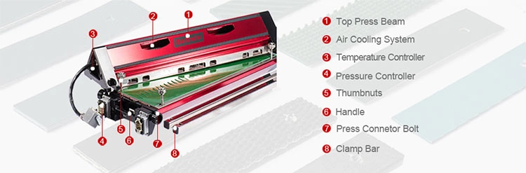 Prensa de emenda de correia de PU homogênea / prensa de emenda de correia Thermodrive