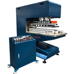 Máquina de solda de alta frequência 15KW para presilha de cinto de PVC PU, guia V, parede lateral