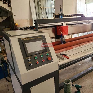 Máquina de perfuração de furos ovais quadrados redondos com cinto de PU de PVC de 2000 mm de largura