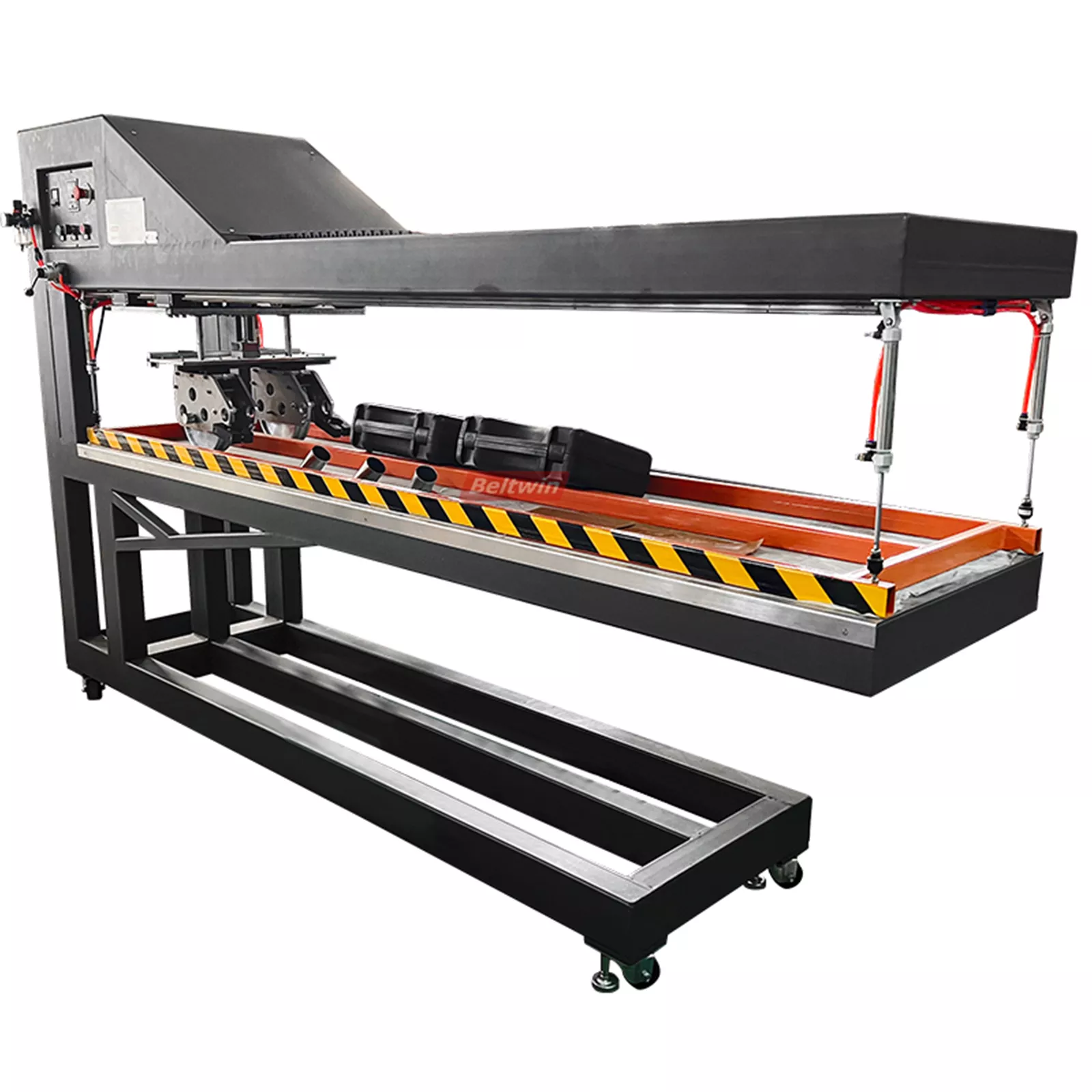 Máquina de solda de guia transversal em V para esteira transportadora de PVC PU