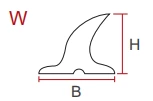 Grampo de PVC/PU/Parede Lateral/Guia