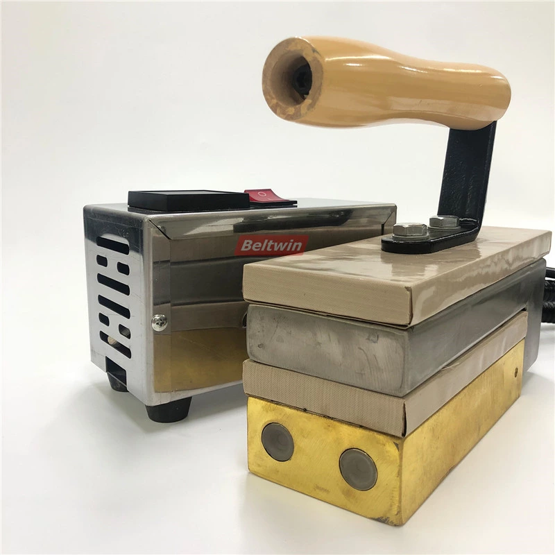 Prensa de junta a quente de ferro de solda de correia de teflon portátil PTFE