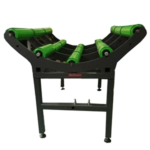 Rack com Rolos para Rolos de PVC PU Material da Correia Transportadora