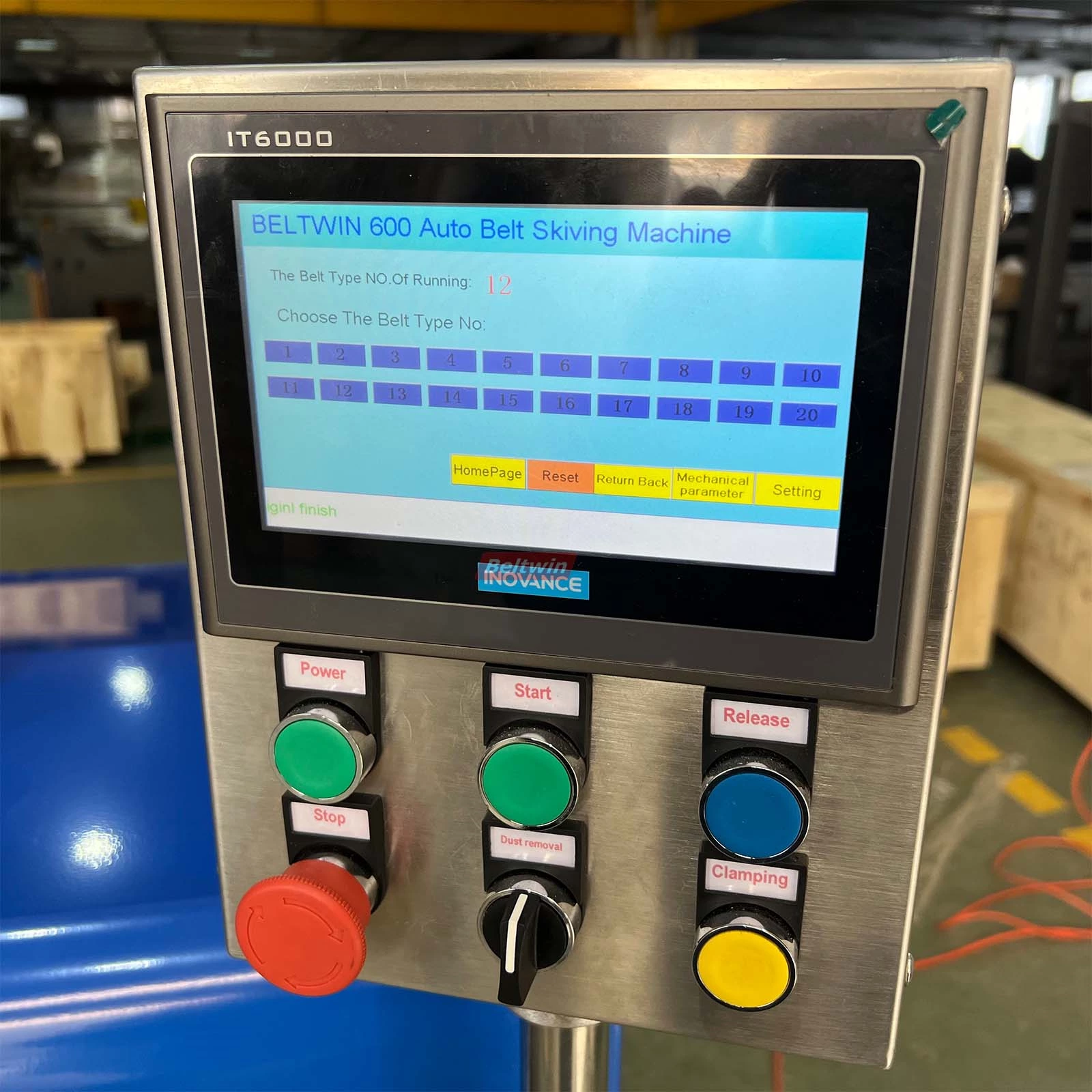 Transportador automático e correia de acionamento/máquina de descasque de fita 600mm