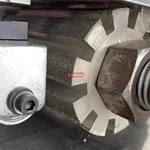 Lixamento de superfícies e bordas da correia dentada tudo em um com máquina de lavar os dentes