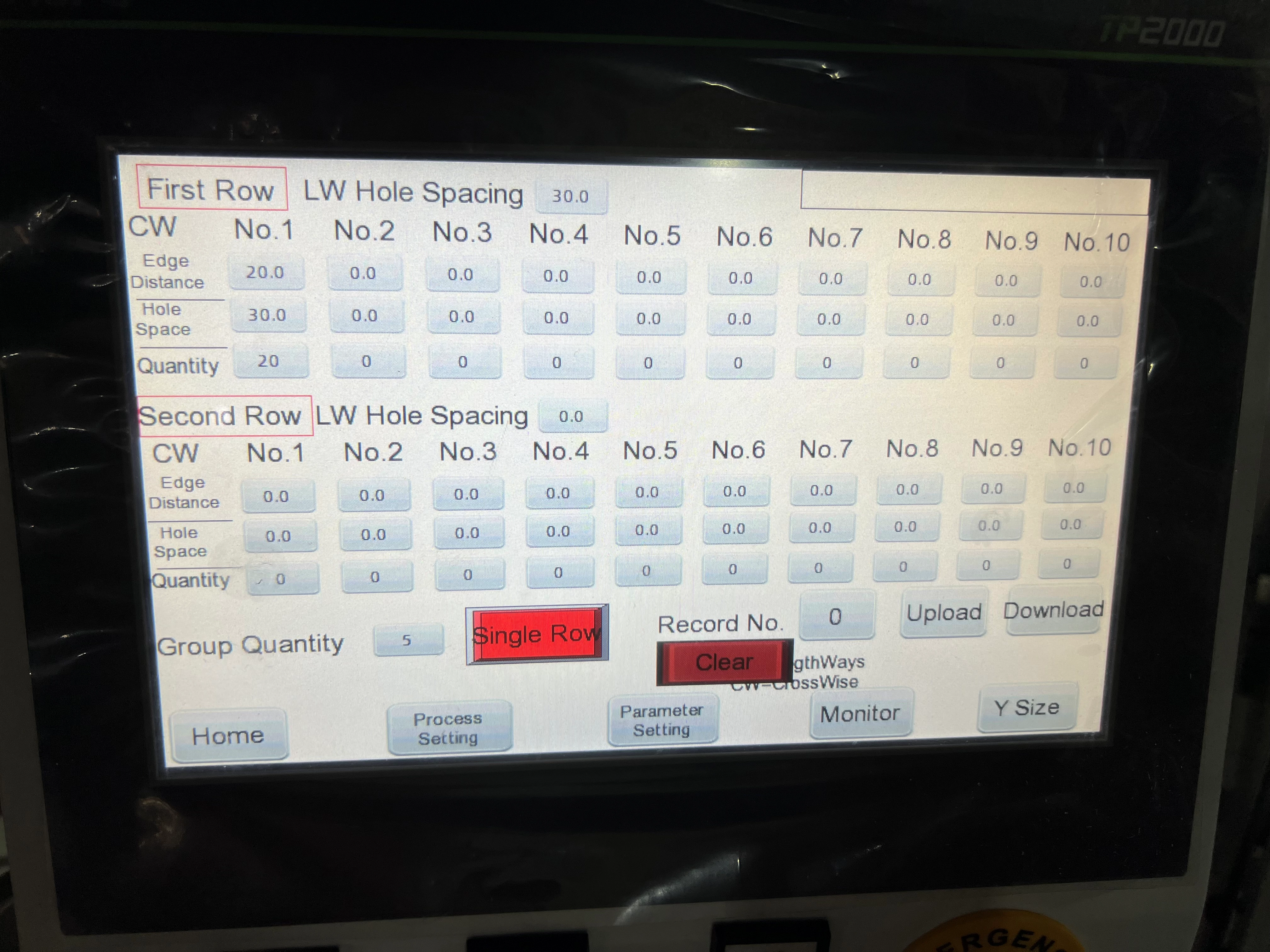 Máquina de perfuração de correias de PVC/PU TD1100-3200