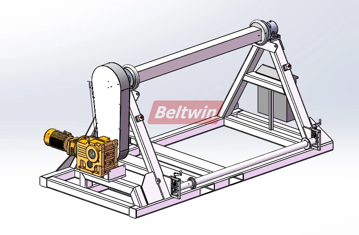 Enrolador de correia de borracha para serviço pesado para rolo de 6 toneladas