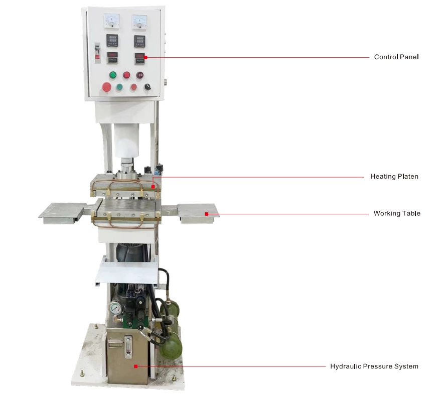 timing belt jointing machine Máquina de junção de correia dentada com sistema de pressão hidráulica PC250T-500T