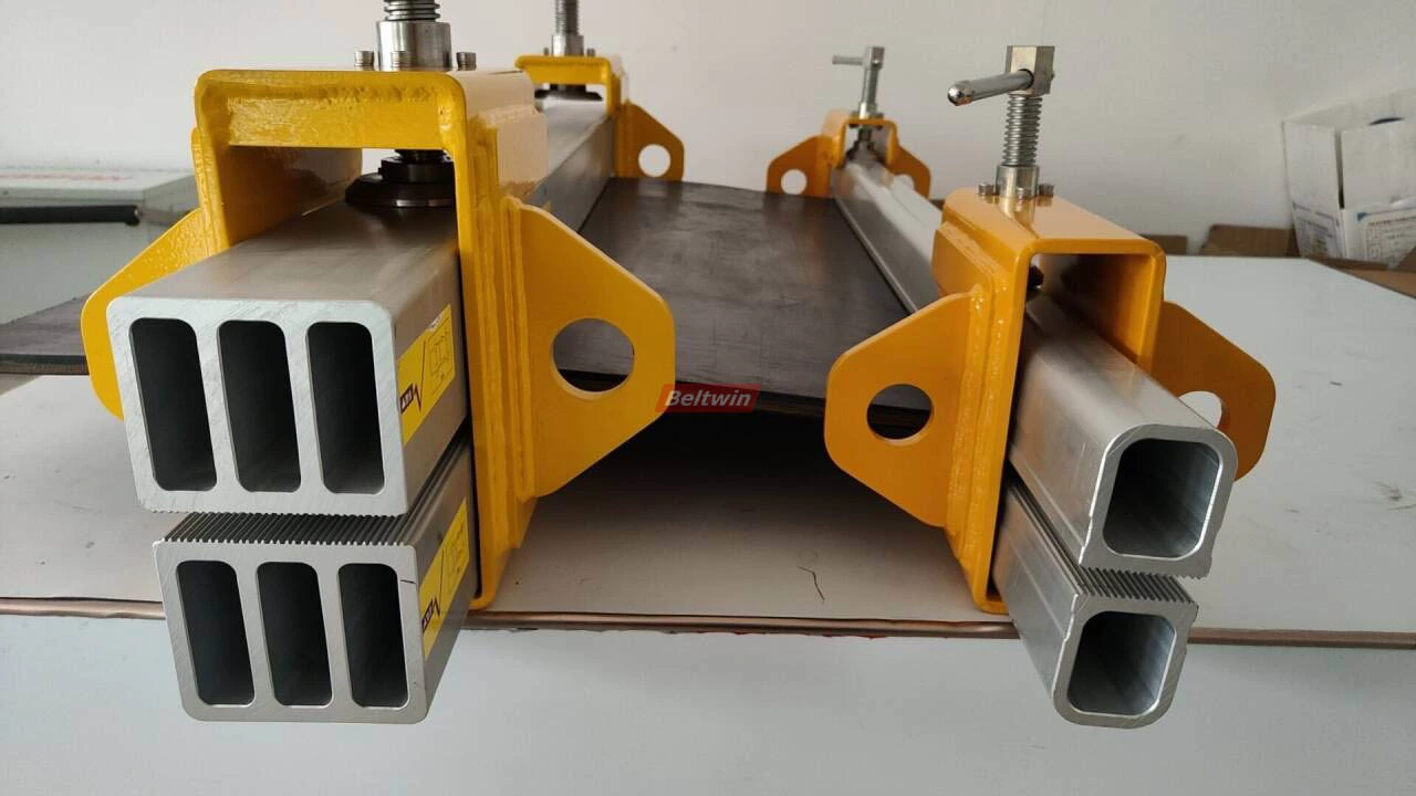 Grampo de fixação com cabeça fixa estática para correia transportadora de borracha