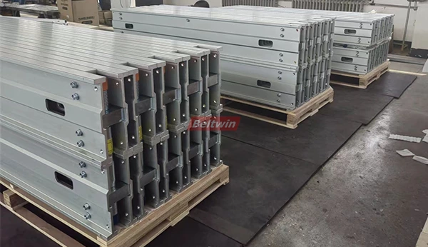 Peças de barra transversal de liga de alumínio para vulcanizador de correia transportadora de borracha