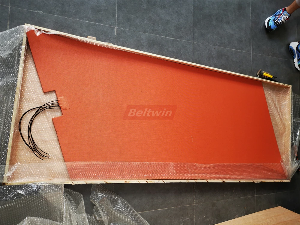Peças de elemento de aquecimento em silicone para vulcanizador de correia transportadora de borracha