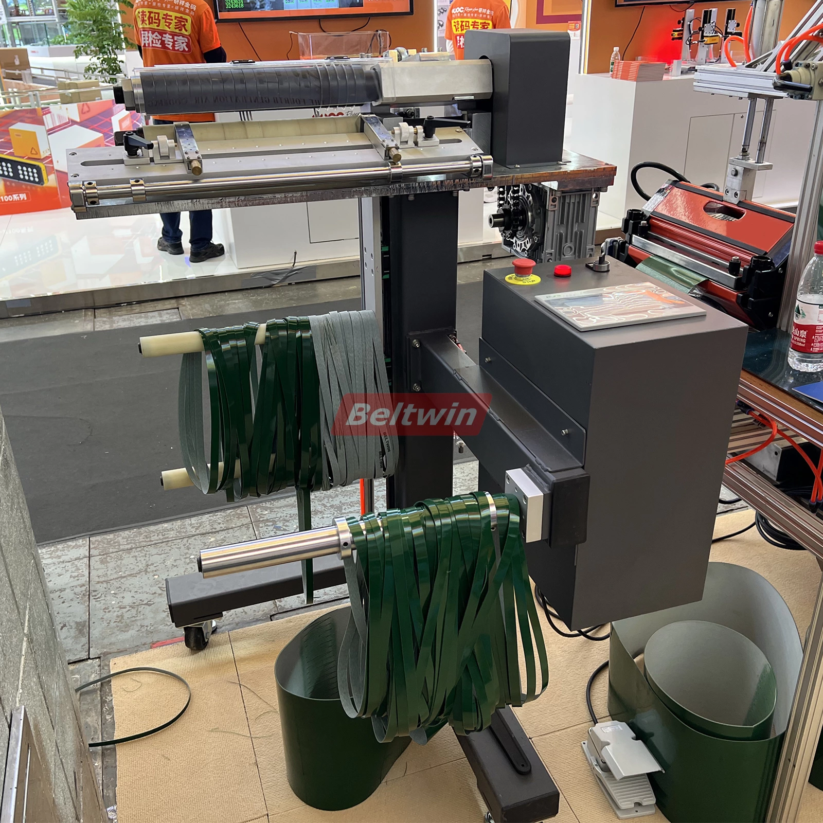 Cortador de correia sem fim CD350 para PVC/PU, Teflon, correia de distribuição