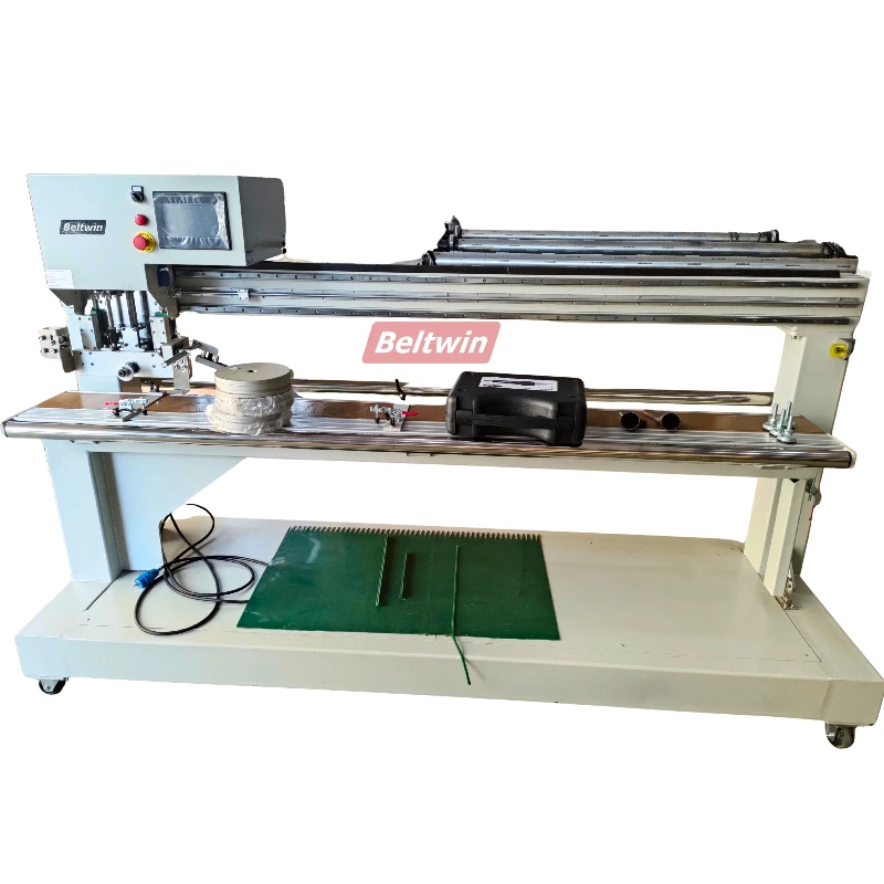 Máquina de soldadura de guia transversal em V para correias transportadoras de PVC e PU