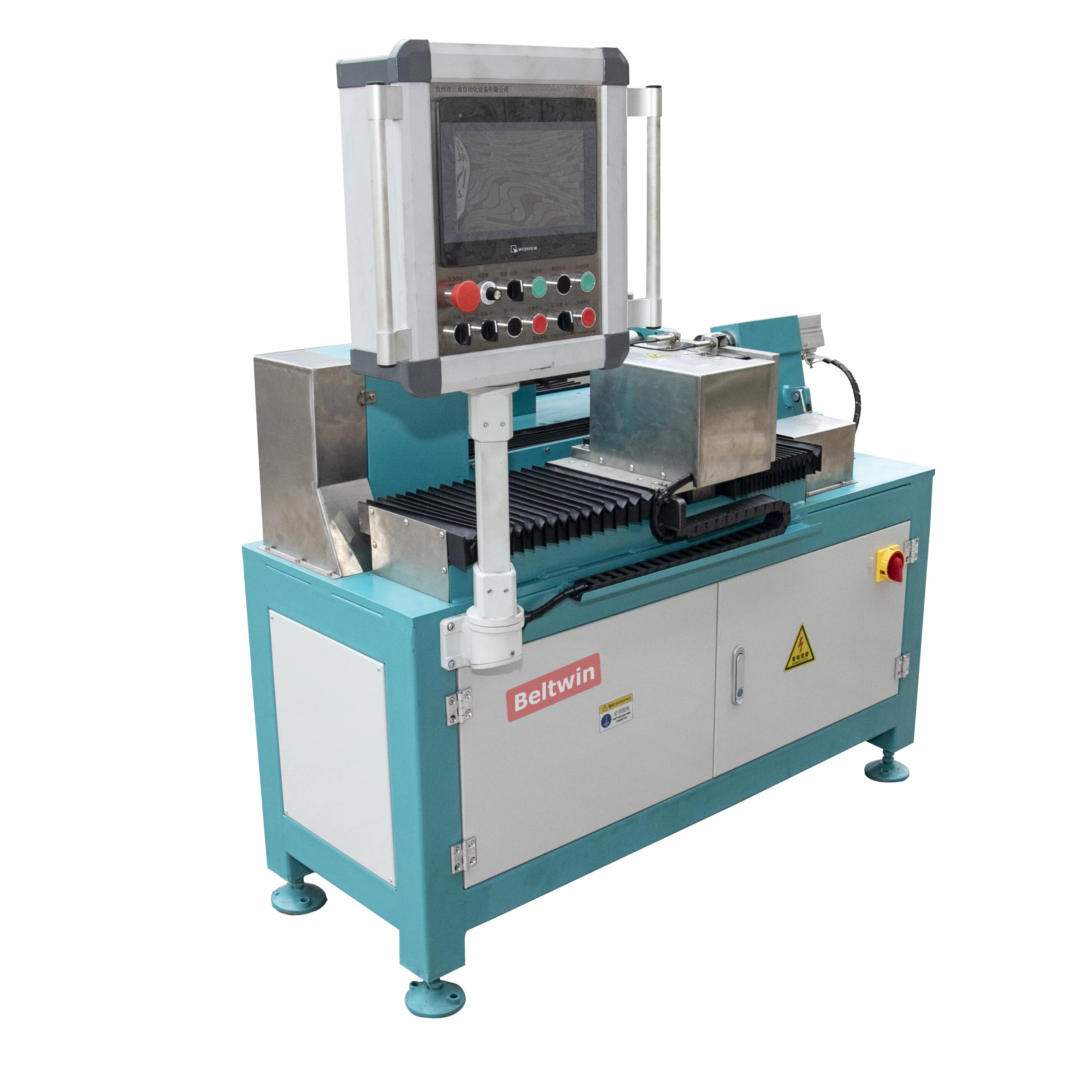 Máquina de corte de correia dentada/cortador de correia sem fim para correia de comprimento curto