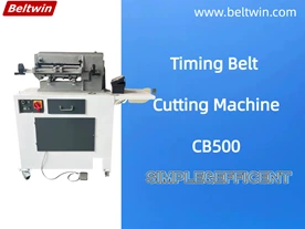 Vídeo de trabalho da máquina de corte do cinto de temporização CB500
